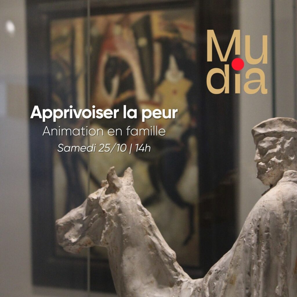 A la découverte d'une quinzaine d'oeuvres du Mudia sur le thème de la peur.