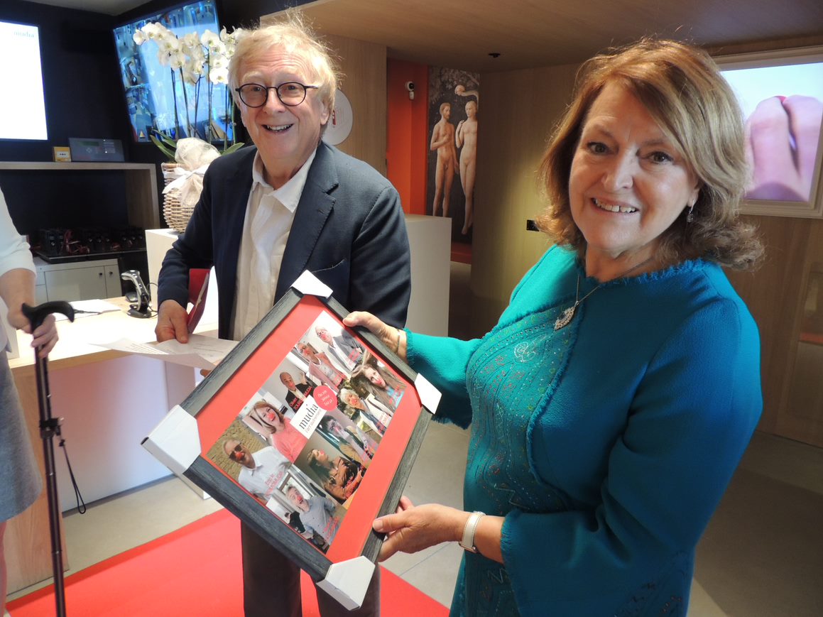 Marie-Thérèse et Éric Noulet en 2018, à l'ouverture du musée. ©Olivier Lefèvre